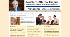 Desktop Screenshot of lorettaattardo.com