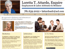 Tablet Screenshot of lorettaattardo.com